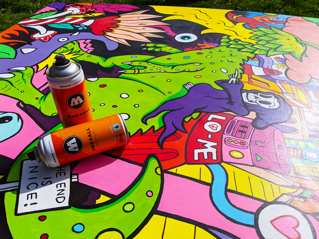 The Railway Hotel Sheffield - Mural