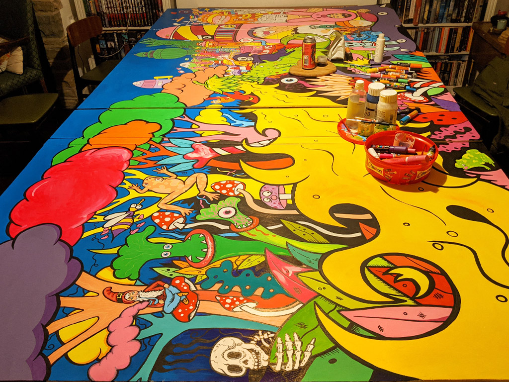 The Railway Hotel Sheffield - Mural