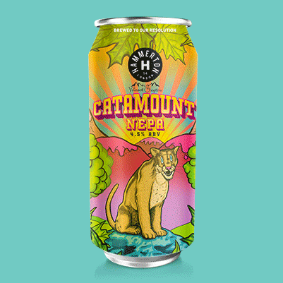 Hammerton Brewery - Catamount NEPA - Can Illustration