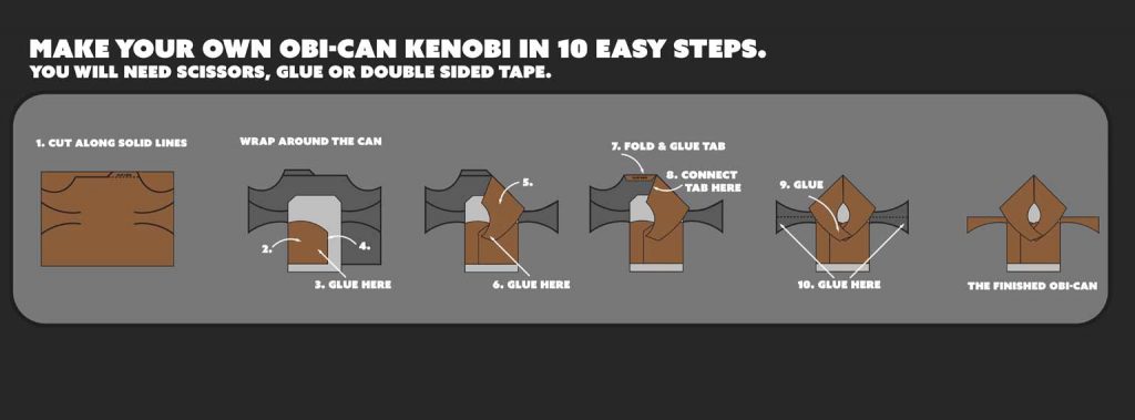 Bang The Elephant X Emperor's Brewery - HOBi-wan KeNOBi outer sleeve make your own obi-can artwork