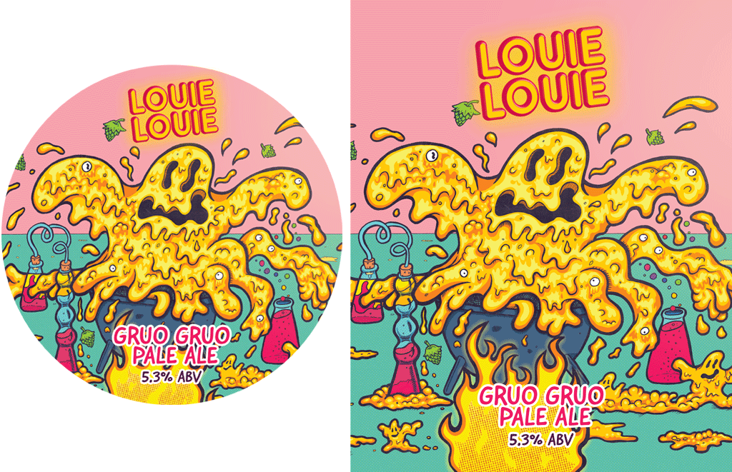 Louie Louie Gruo Gruo Craft Beer Tap Signs - Keg & Cask