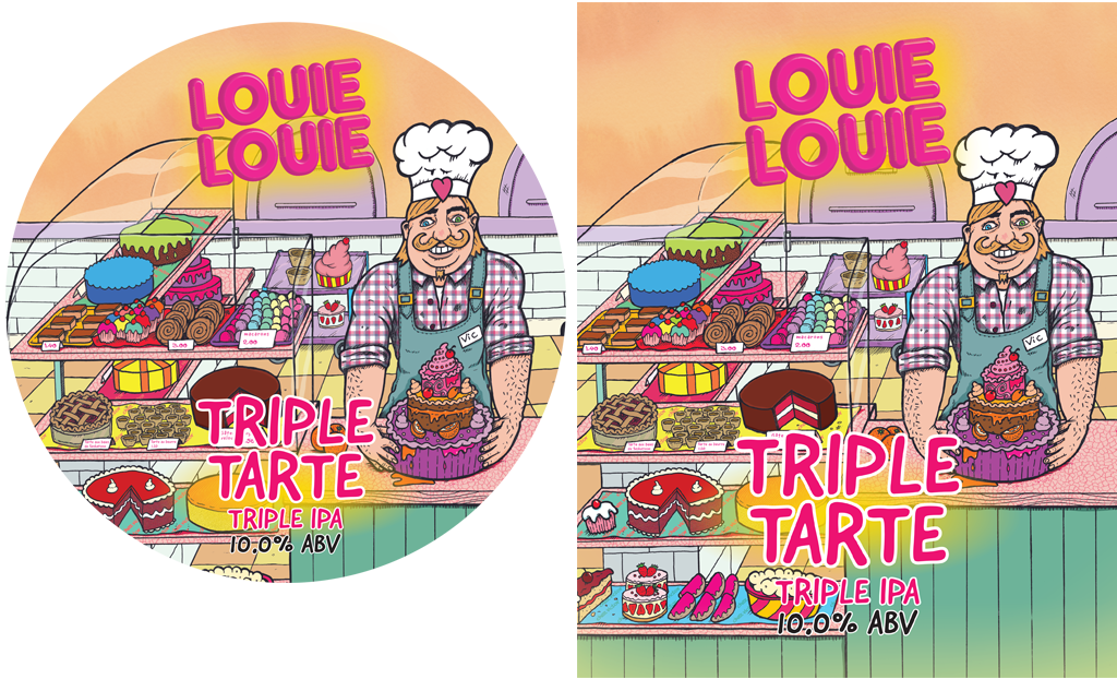 Louie Louie (Canada) Triple Tart Triple IPA - Craft Beer Illustration