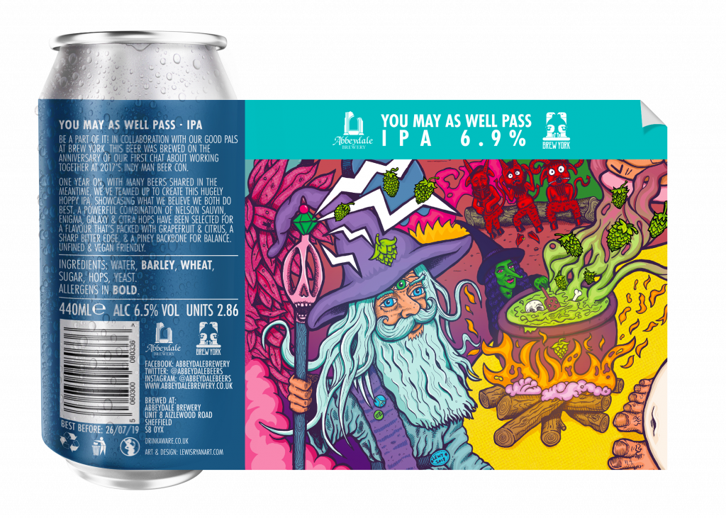 Abbeydale Brewery x Brew York - You May As Well Pass IPA - Can Mockup