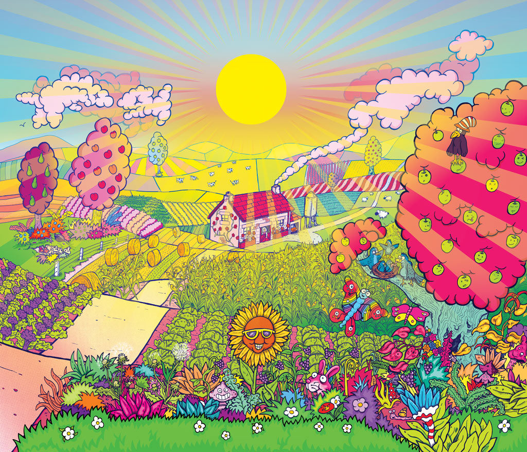 Abbeydale x Siren - Reap a Harvest Stacking Craft Beer Illustration