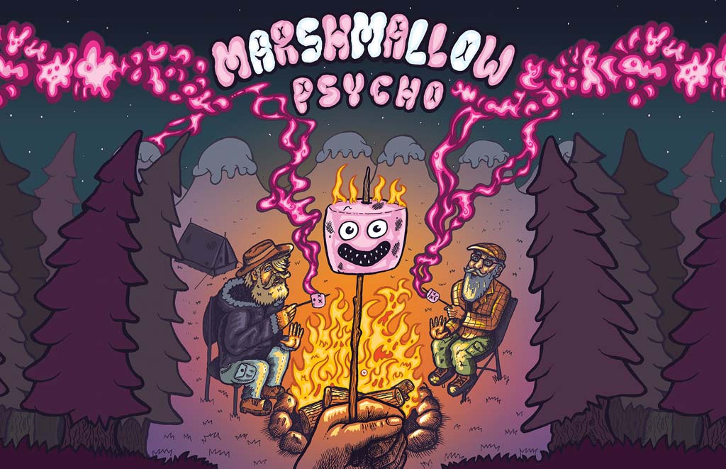 Amundsen Brewery - Marshmallow Psycho - Bourbon Barrel Aged Marshmallow Imperial Stout Illustration