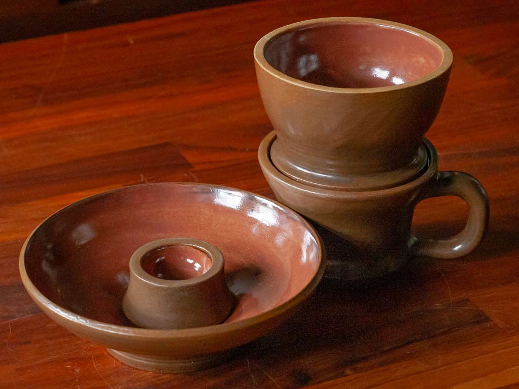 Pottery/ Ceramic Wheel Thrown Breakfast Set