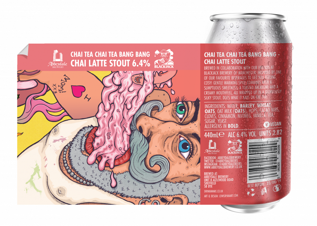 Abbeydale Brewery - Chai Tea Chai Tea Bang Bang - Chai Latte Stout Can Mockup