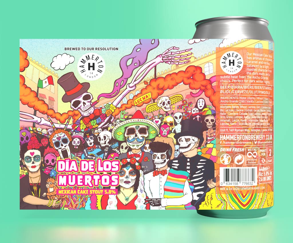 Hammerton Brewery London - Dia de los Muertos - Craft Beer Can