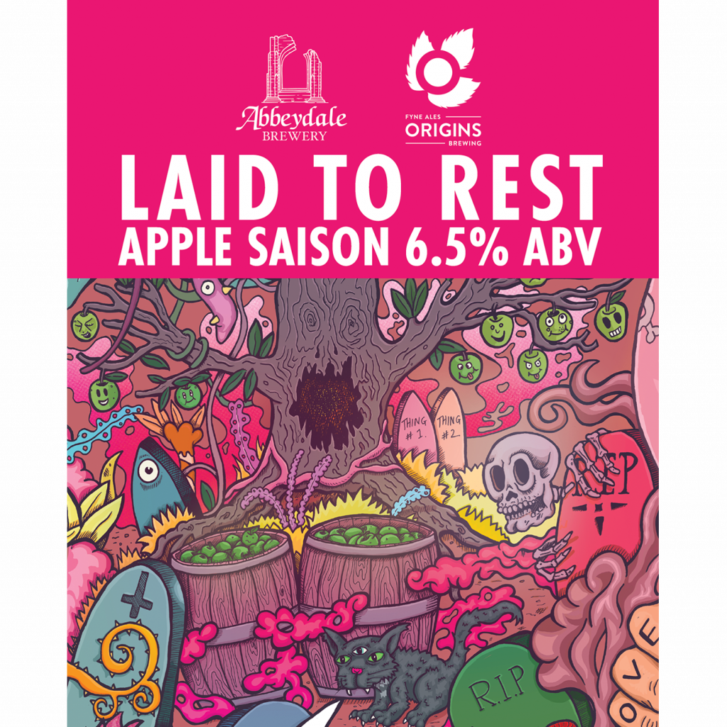 Abbeydale x Origins Fyne Ales - Laid to Rest - Craft Beer Illustration