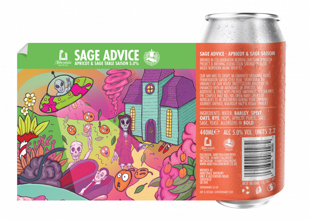 Abbeydale x Northern Monk - Sage Advice Illustration - Can Mockup