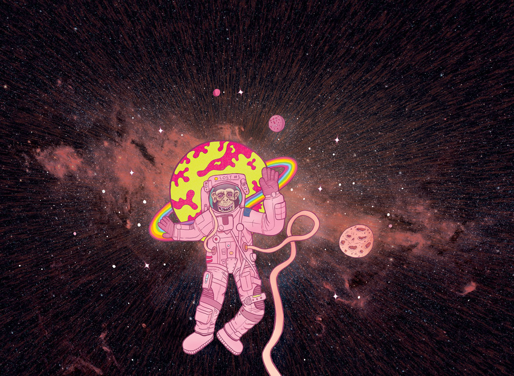 Lost Industry Brewing Co - What Planet You On? Sour Barley Wine - Full Illustration